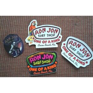 Ron Jon Surf Shop "One of a Kind" Cocoa Beach, FL Sticker Lot Parrot Astronaut 4